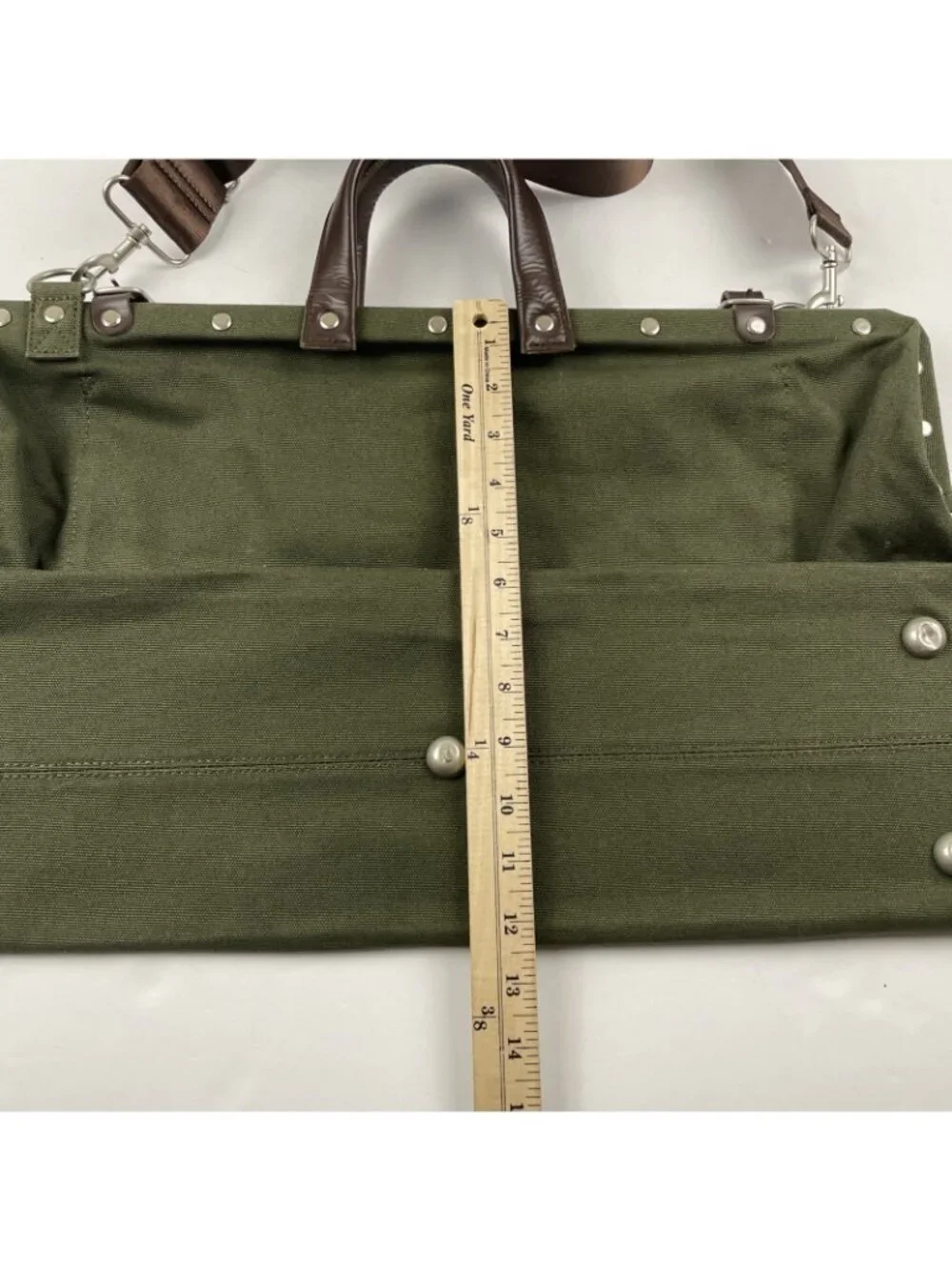 Line Of Trade No. 0312 Canvas Weekender Bag Gray Shoulder Duffle Carry On Bag